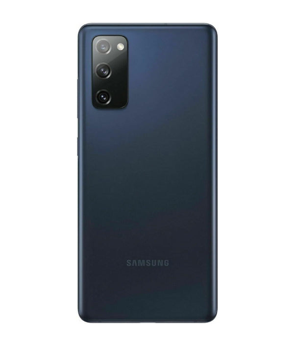 Samsung Galaxy S20 FE in stunning blue navy, featuring a 6.5-inch display, triple rear cameras, and 5G connectivity for a premium experience.